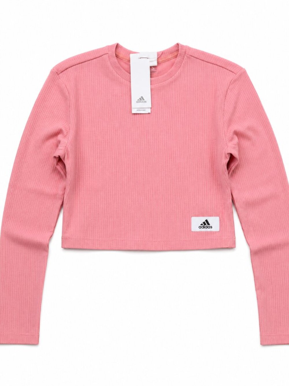 adidas Women's Ribbed Crop Long Sleeve Shirt